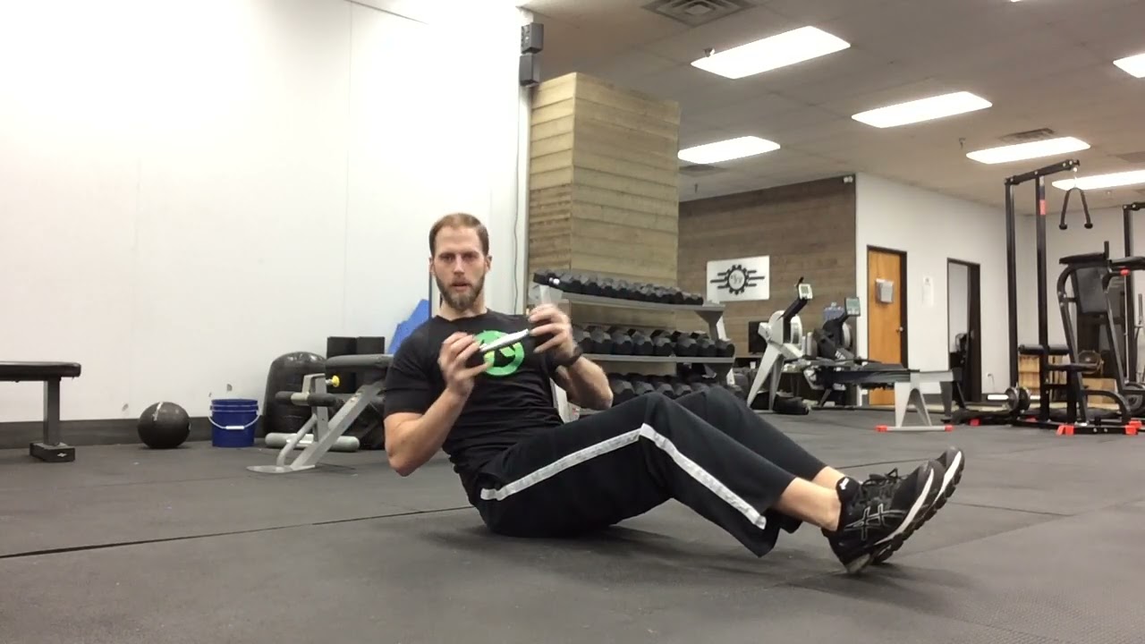 How to Do Seated Ab Twists with a Dumbbell | Core Exercise by A-Team Fitness - YouTube