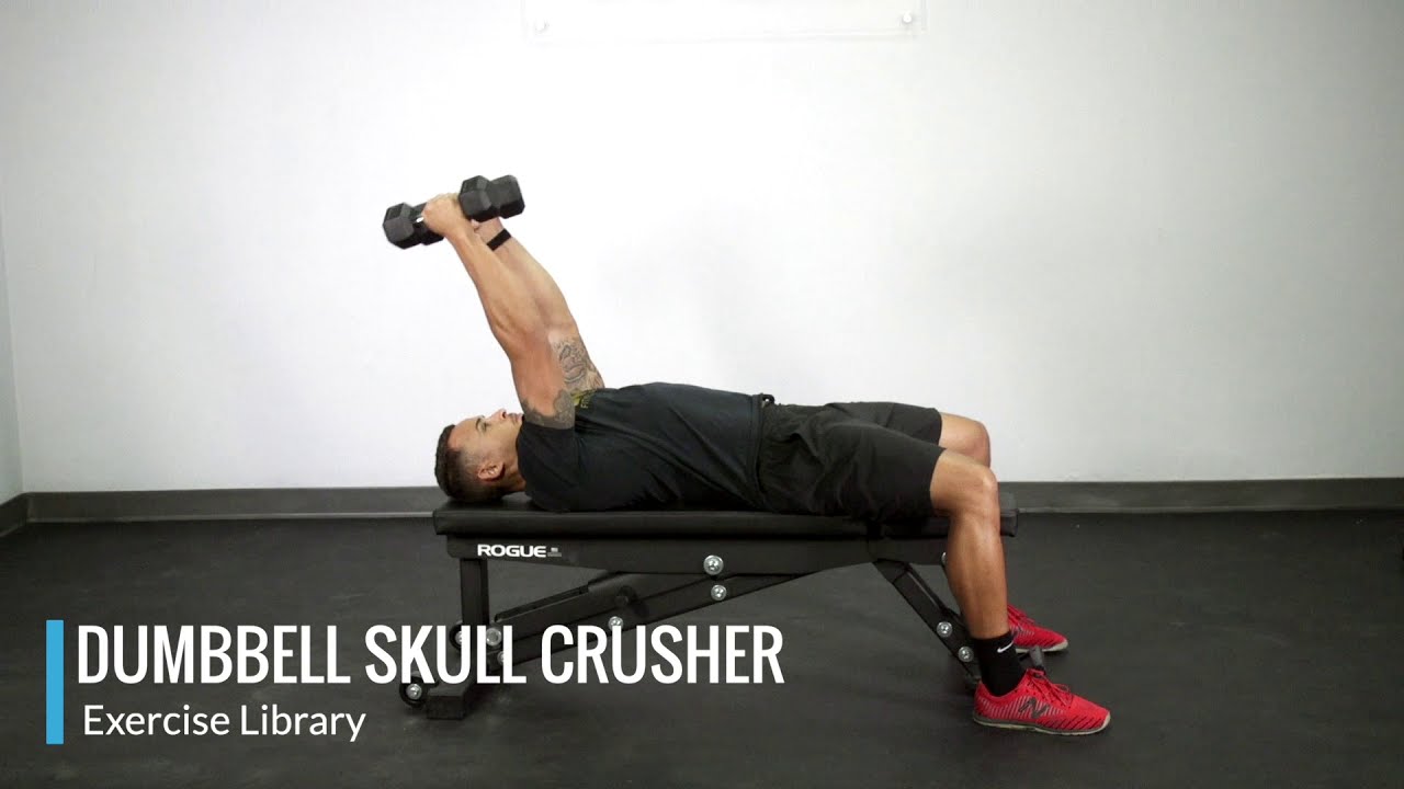 Dumbbell Skull Crusher - OPEX Exercise Library - YouTube