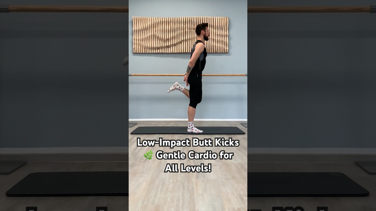 Low-Impact Butt Kicks 🌿 Gentle Cardio for All Levels! - YouTube