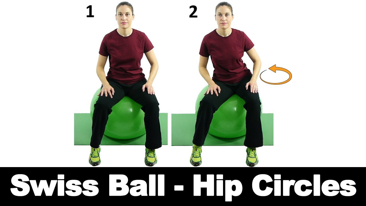 Swiss Ball Hip Circles - Ask Doctor Jo - YouTube