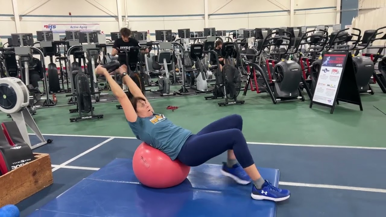 Stability Ball Walk Out - YouTube