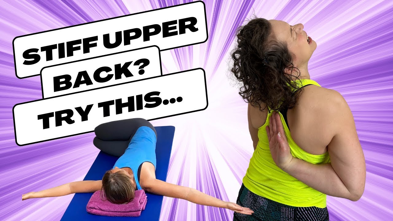 Mat Pilates: Book opening exercise for stiff upper back - YouTube