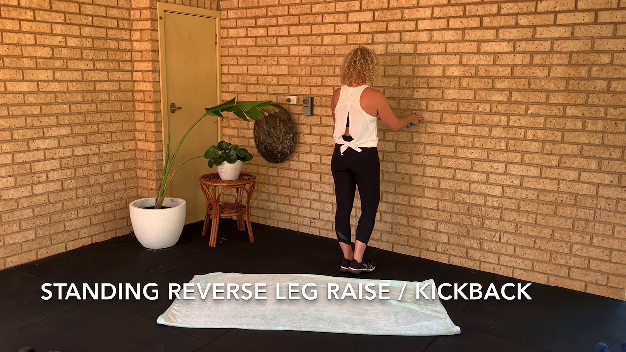 Standing Reverse Leg Raise | Kickbacks - YouTube